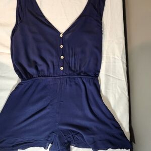 Navy Blue Sleeveless Jumpsuit